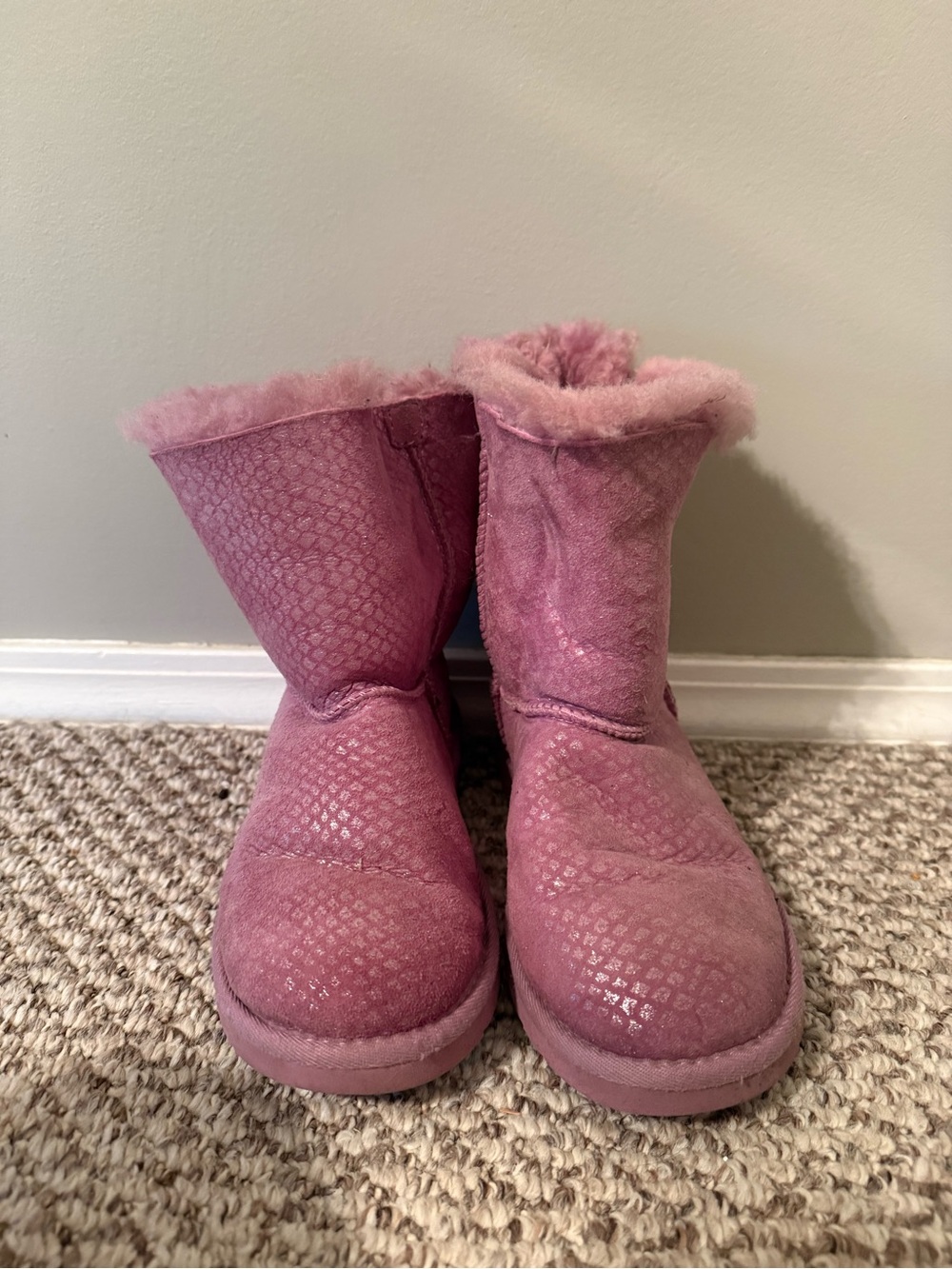Purple UGG  bow boots